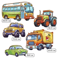 Пазлы деревянные развивающие для малышей «Машинки» Пазлы деревянные развивающие для малышей «Машинки»