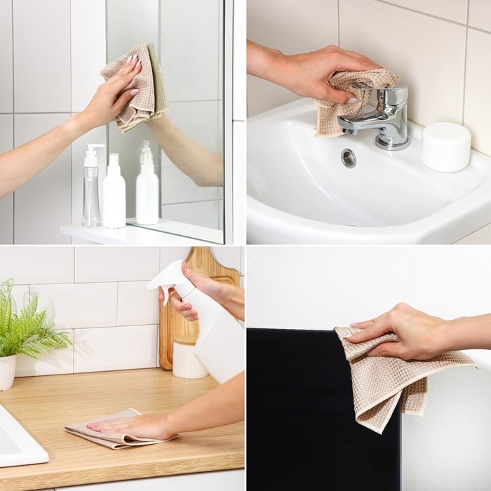 Салфетка микрофибра Raccoon &laquo;Шахматы&raquo;, 30&times;30 см, картонный конверт