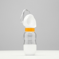 Поилка прогулочная 585 мл+контейнер для корма, жёлтая Поилка прогулочная 585 мл+контейнер для корма, жёлтая