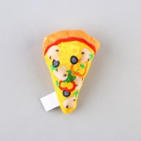 Игрушка для кошек с мятой &laquo;Пицца&raquo; из текстиля, 8,7х6,9 см