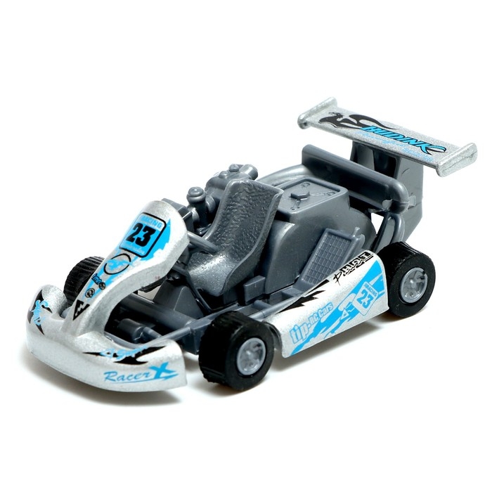 Машина металлическая «Картинг», инерция, цвет МИКС Машина металлическая «Картинг», инерция, цвет МИКС