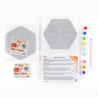 Набор для рисования. Раскраска антистресс &laquo;Мандала по дате рождения&raquo;, холст на подрамнике, 20 х 20 см