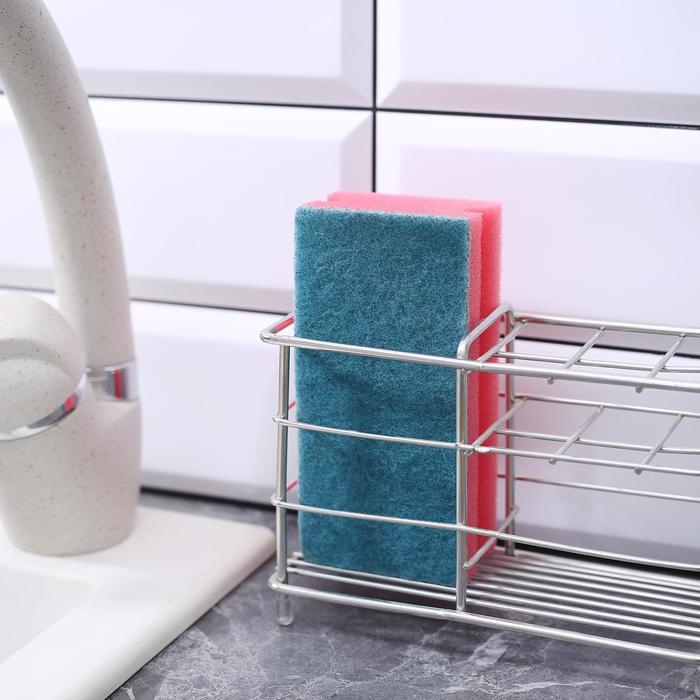 Губка для мытья посуды Доляна &laquo;Генеральная уборка&raquo;, 12&times;6&times;4 см, 6 шт