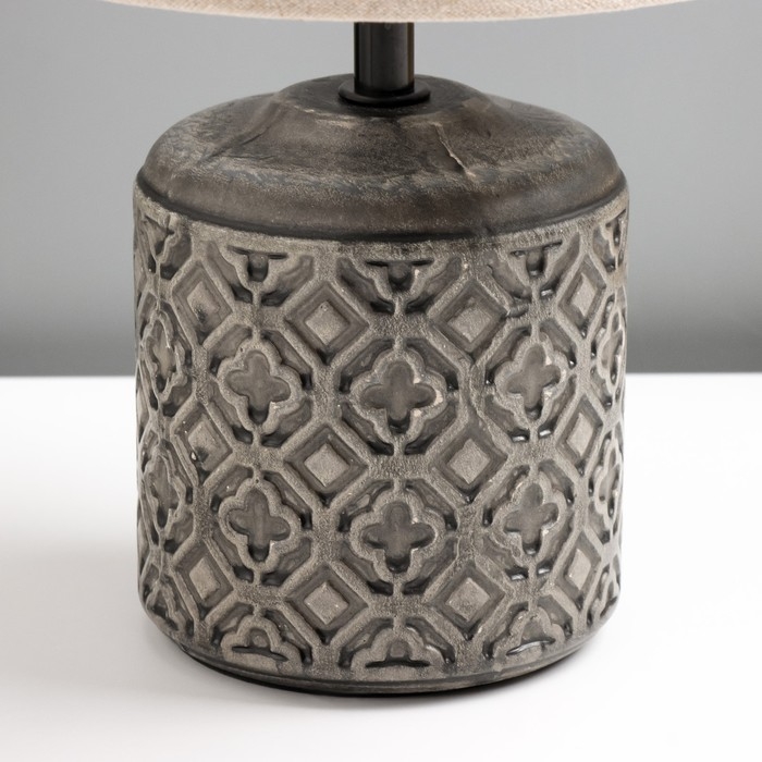 Настольная лампа "Лореа" E14 40Вт серый 20х20х31 см RISALUX