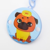 Держатель для соски - пустышки «ТРЕНД. Собачки», на цепочке, виды МИКС Держатель для соски - пустышки «ТРЕНД. Собачки», на цепочке, виды МИКС