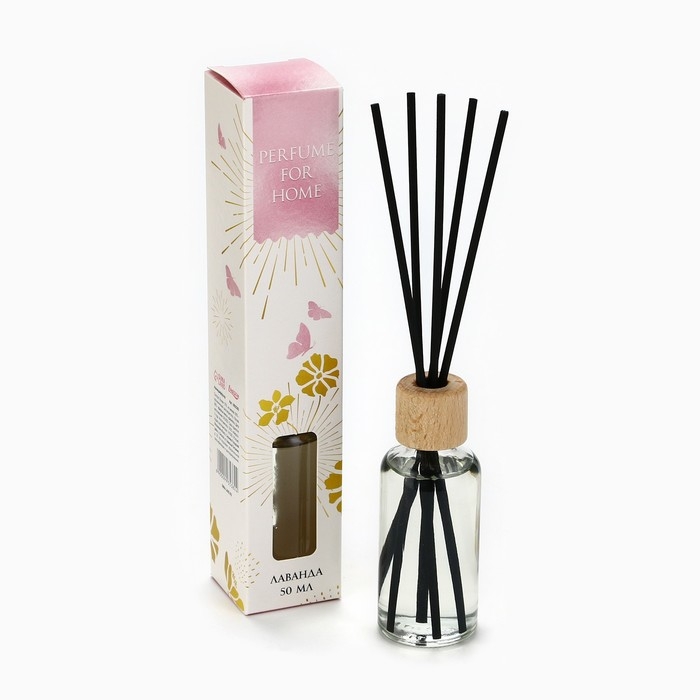 Диффузор ароматический палочки, ароматизатор для дома &laquo;Аромадиффузор: Нежность&raquo;, аромат лаванда, 50 мл.