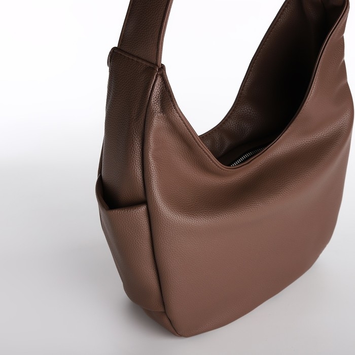 Сумка женская TEXTURA, мешок, средний размер, цвет коричневый