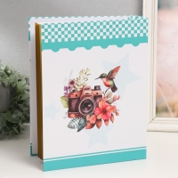 Фотоальбом магнитный 20 листов "Камера и колибри" серебро в коробке МИКС 5,8х23,7х29,8 см Фотоальбом магнитный 20 листов "Камера и колибри" серебро в коробке МИКС 5,8х23,7х29,8 см