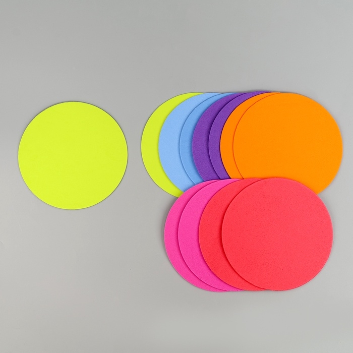 Набор фигурок из EVA Набор фигурок из EVA "Круг", 12 шт, цвет МИКС