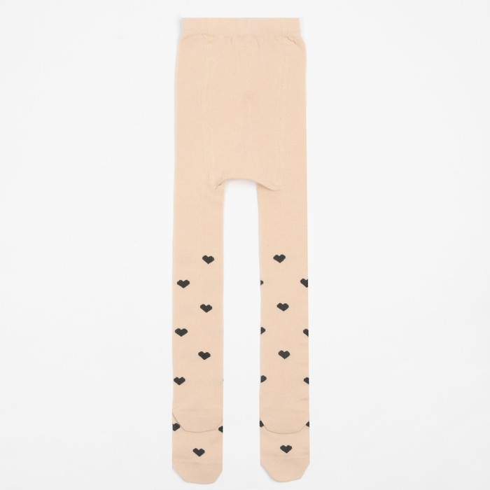 Колготки детские KAFTAN Колготки детские KAFTAN "Сердечки", 104-110 см, бежевый