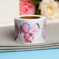 Наклейки для цветов и подарков "Пионы", 4,4 х 4,4 см, 252 шт. Наклейки для цветов и подарков "Пионы", 4,4 х 4,4 см, 252 шт.