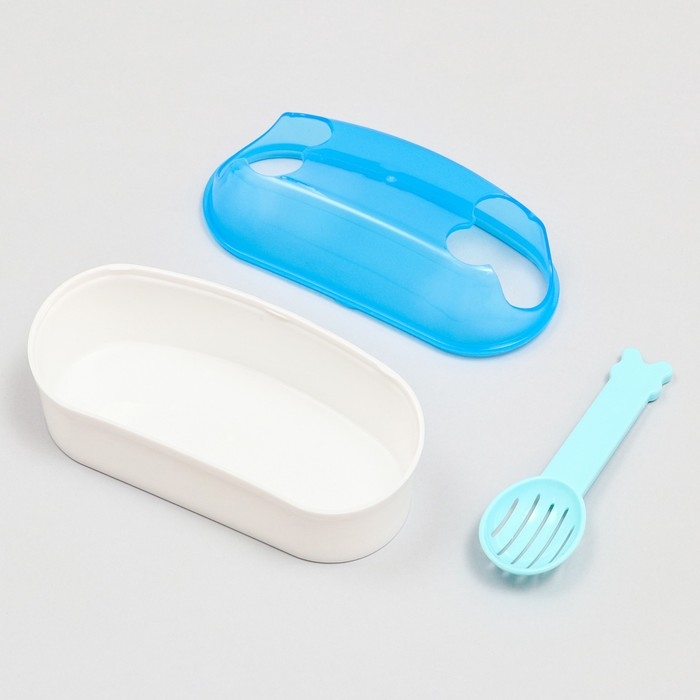 Туалет-туннель с лопаткой для грызунов "Пижон", 14,5 х 7 х 7 см, синий