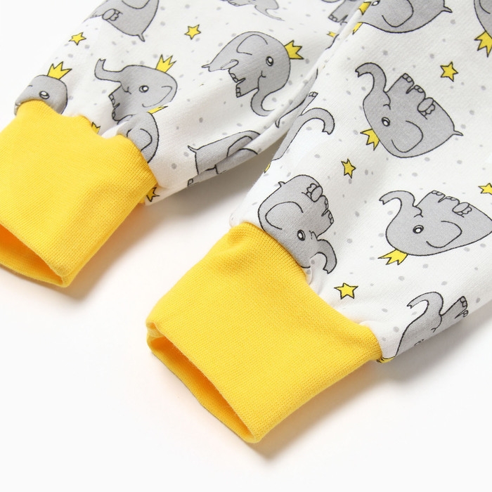 Комплект детский (кофточка, штанишки) НАЧЕС, цвет белый/сердечки, рост 74 см