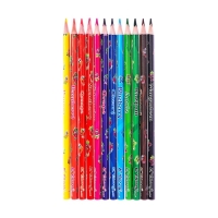 Карандаши 12 цветов в картон коробке, ароматизированные,треугольные, деревян. Фрукты МИКС Карандаши 12 цветов в картон коробке, ароматизированные,треугольные, деревян. Фрукты МИКС