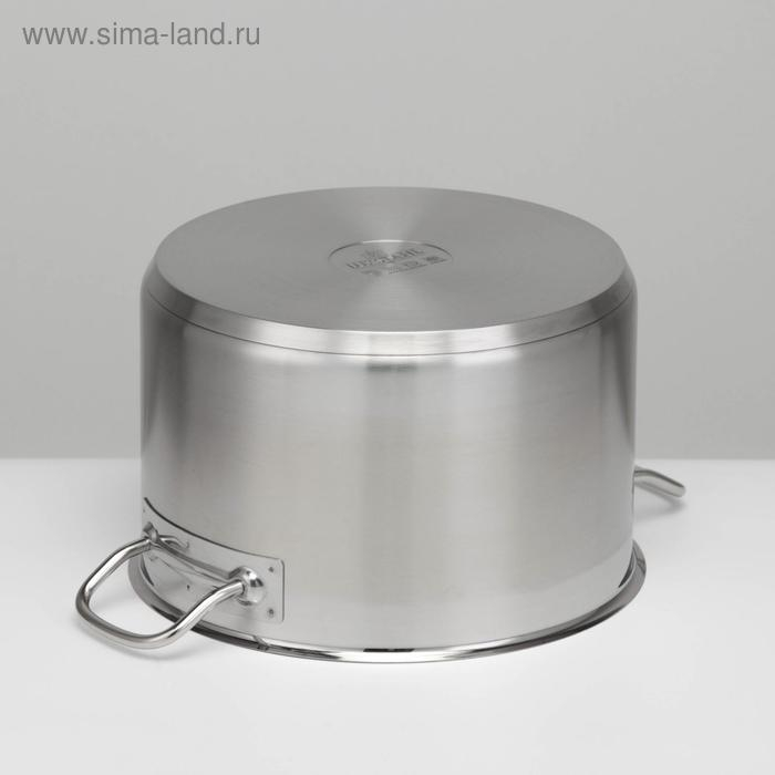 Кастрюля, 7 л, d=25,5 см, h=16 см, металлическая крышка, капсульное дно, индукция Кастрюля, 7 л, d=25,5 см, h=16 см, металлическая крышка, капсульное дно, индукция