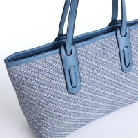 Сумка женская на молнии, средний размер, цвет голубой Сумка женская на молнии, средний размер, цвет голубой