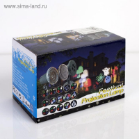 Световой прибор «Цветные снежинки», IP65, свечение мульти, 12 В Световой прибор «Цветные снежинки», IP65, свечение мульти, 12 В