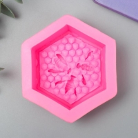 Молд силикон "Соты и пчёлы" 3х7,9х7,2 см Молд силикон "Соты и пчёлы" 3х7,9х7,2 см