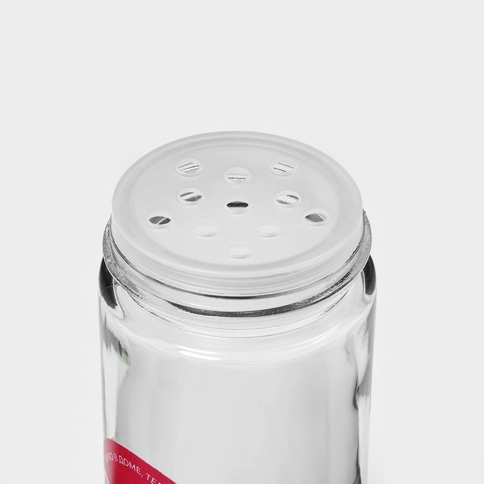 Банка стеклянная для хранения сыпучих продуктов &laquo;Блеск&raquo;, 100 мл, 4,3&times;9,5 см, с металлической крышкой