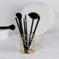 Органайзер - подставка для хранения маникюрных/косметических принадлежностей, d = 8 × 10 см, цвет золотистый Органайзер - подставка для хранения маникюрных/косметических принадлежностей, d = 8 × 10 см, цвет золотистый