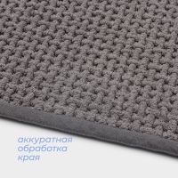 Коврик для ванной и туалета SAVANNA, полиэстер, 80&times;50 см, цвет серый