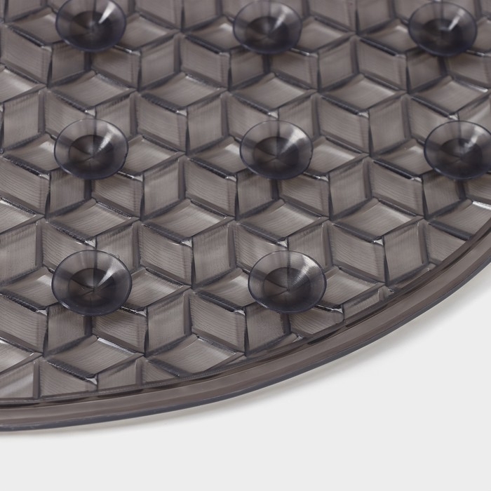 Коврик противоскользящий в ванну на присосках Доляна «Классика» 37×70 см, цвет чёрный Коврик противоскользящий в ванну на присосках Доляна «Классика» 37×70 см, цвет чёрный