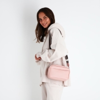 Сумка кросс-боди на молнии, цвет розовый