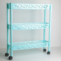 Этажерка напольная 3-х секционная BranQ Prima, на колёсиках, цвет МИКС Этажерка напольная 3-х секционная BranQ Prima, на колёсиках, цвет МИКС