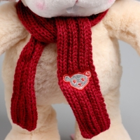 Мягкая игрушка Little Friend, зайка на лыжах, красный шарф, 38 см Мягкая игрушка Little Friend, зайка на лыжах, красный шарф, 38 см