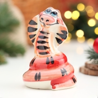 Сувенир &laquo;Змея Милена&raquo;, гжель, цвет, 10х6.5 см