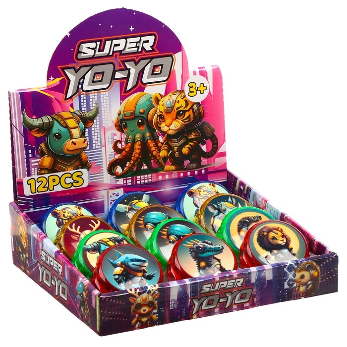 Йо-йо «Звери» световой, виды МИКС Йо-йо «Звери» световой, виды МИКС