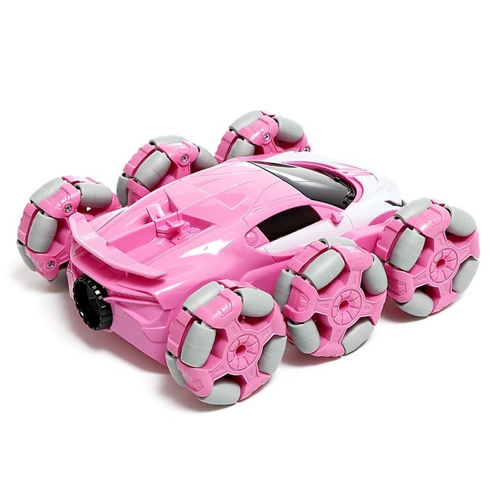 Машина радиоуправляемая &laquo;Трюковая&raquo;, с аккумулятором, дым, цвет розовый