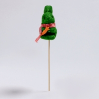 Пасхальный декор на палочке &laquo;Зайчик зелёного цвета&raquo; 5 &times; 6 &times; 24 см