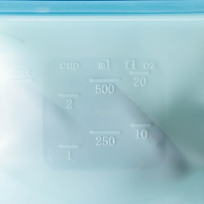 Набор силиконовых пакетов-контейнеров &laquo;Счастье есть&raquo;, 1000 мл, 500 мл