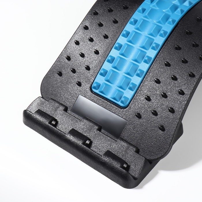 Массажёр для спины, трёхуровневый, 38 &times; 25 &times; 4 см, цвет синий