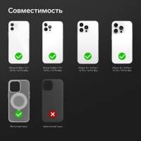 Магнитный кошелёк-подставка Windigo, поддержка Magsafe, для iPhone 12/13/14/15, графитовый чёрный Магнитный кошелёк-подставка Windigo, поддержка Magsafe, для iPhone 12/13/14/15, графитовый чёрный