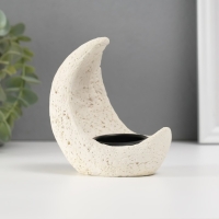 Подсвечник гипс, металл на 1 свечу "Месяц" d=3,8 см 7,5х10х11,5 см Подсвечник гипс, металл на 1 свечу "Месяц" d=3,8 см 7,5х10х11,5 см