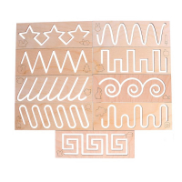 Трафареты для рисования &laquo;Прописи&raquo;, набор 9 шт.