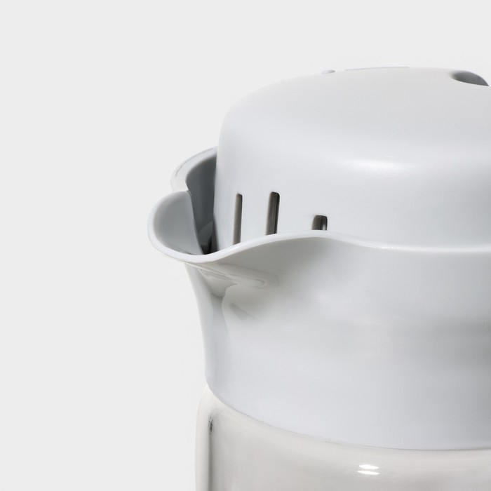 Кувшин для воды стеклянный с пластиковым фильтром Renga «Дэйзи», 1,5 л, 10×29 см, цвет серый Кувшин для воды стеклянный с пластиковым фильтром Renga «Дэйзи», 1,5 л, 10×29 см, цвет серый