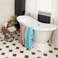 Полотенце махровое Экономь и Я 70*140 см, цв. лиловый, 100% хлопок, 320 гр/м2 Полотенце махровое Экономь и Я 70*140 см, цв. лиловый, 100% хлопок, 320 гр/м2