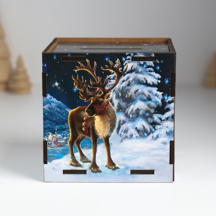 Копилка куб Копилка куб "Чудес в НГ" 10х10х10 см