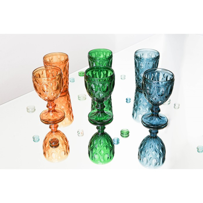 Набор стаканов стеклянных Magistro &laquo;Варьете&raquo;, 465 мл, 8,5&times;14 см, 6 шт, цвет жёлтый