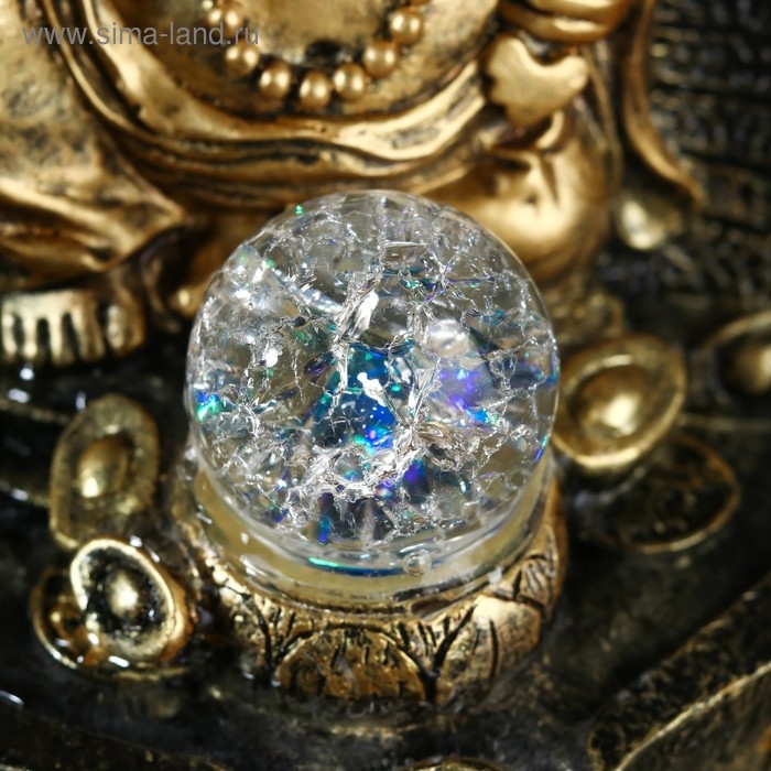 Фонтан настольный от сети, подсветка "Хотей на троне" 40х28х28 см