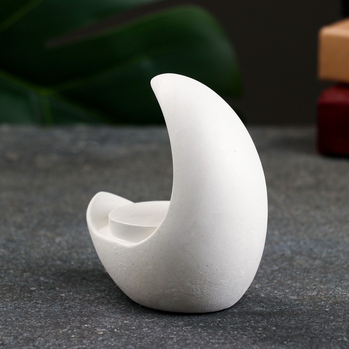 Подсвечник Подсвечник "Месяц 3D" перламутр, 10х10х6см