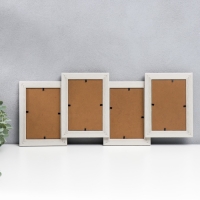 Фоторамка пластик на 4 фото 10х15 см "Белый беж" 21,5х51,5х2 см Фоторамка пластик на 4 фото 10х15 см "Белый беж" 21,5х51,5х2 см