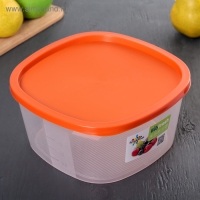 Контейнер для продуктов с мерной шкалой &laquo;BioFresh&raquo;, 2,65 л, прозрачный, крышка микс