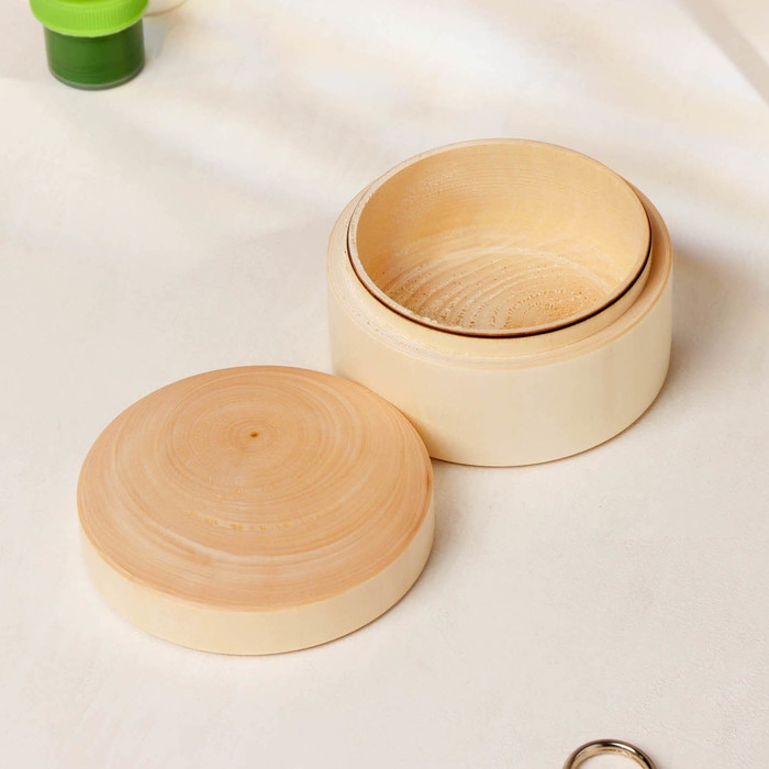 Заготовка для творчества Шкатулка прямая 5,5хd9,5 см Заготовка для творчества Шкатулка прямая 5,5хd9,5 см