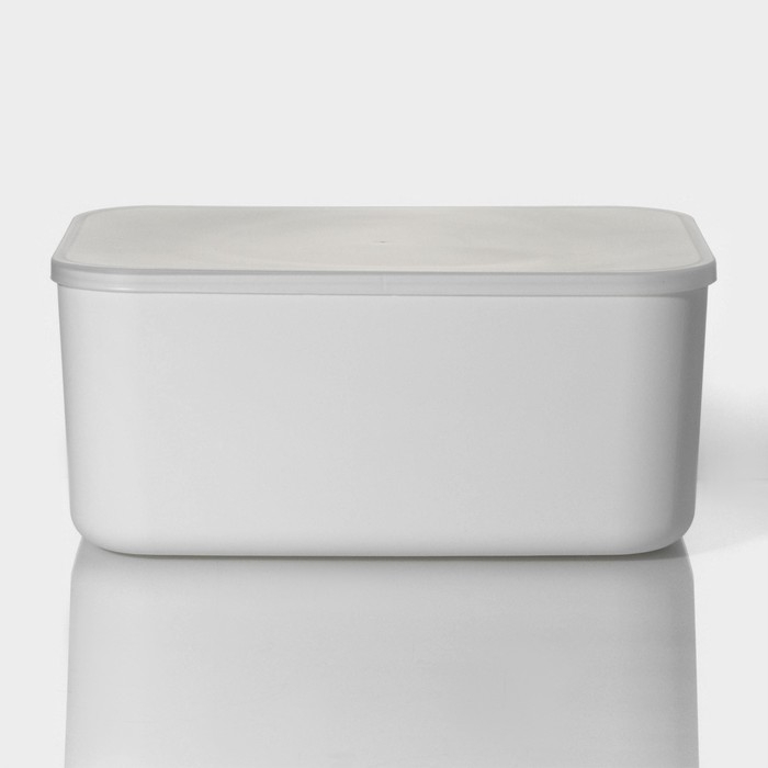 Контейнер для хранения с крышкой LaDо́m &laquo;Лёгкость&raquo;, 36,5&times;26&times;16 см, цвет белый