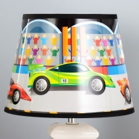 Настольная лампа "Гонки" Е14 15Вт бело-чёрный 20х20х28 см RISALUX Настольная лампа "Гонки" Е14 15Вт бело-чёрный 20х20х28 см RISALUX