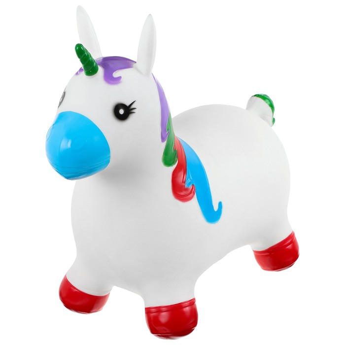 Попрыгун ZABIAKA &laquo;Единорог&raquo;, h=50 cм, 1300 г, цвет МИКС